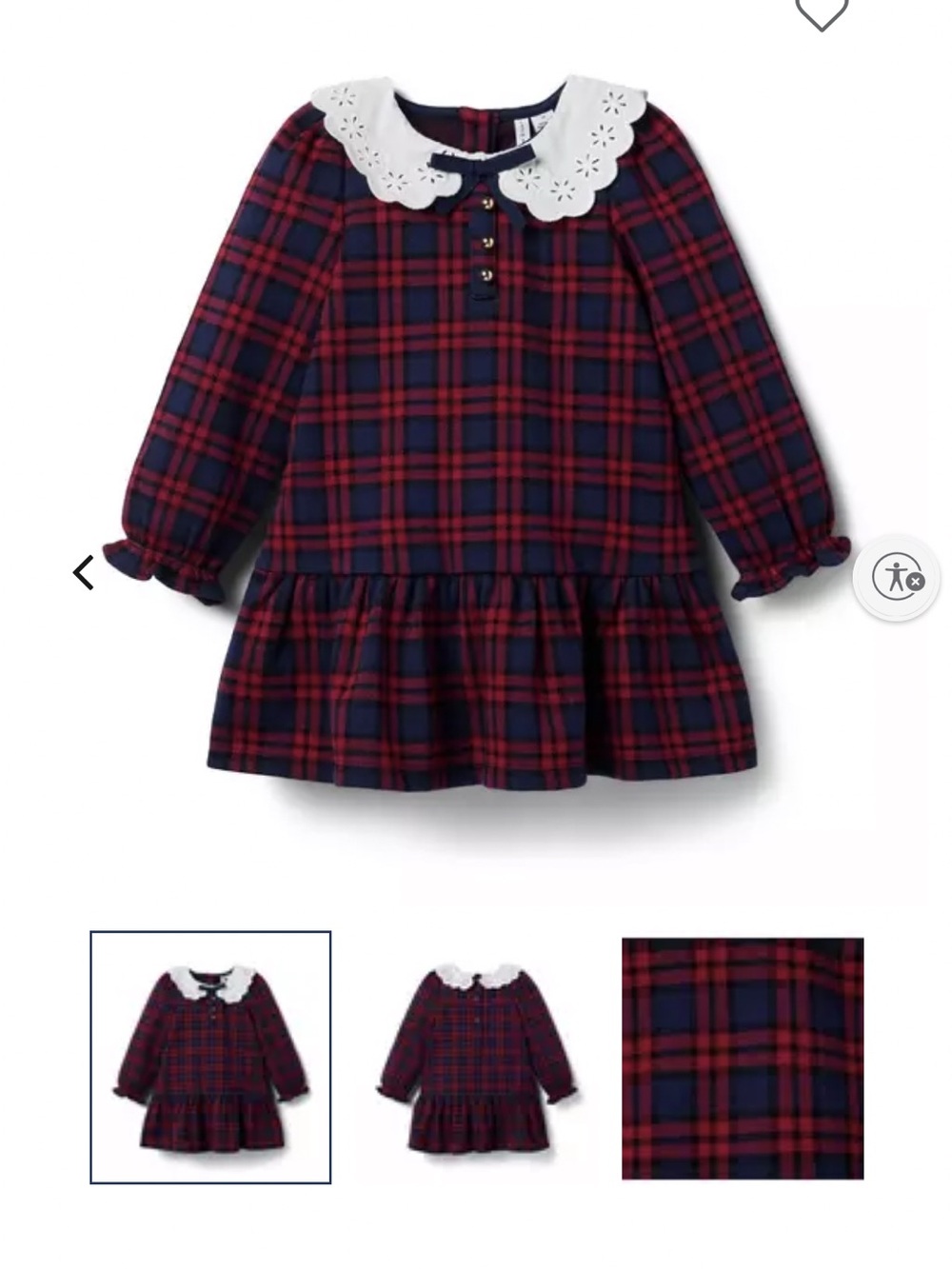 Janie and Jack The Tartan Dropwaist
Dress size 12